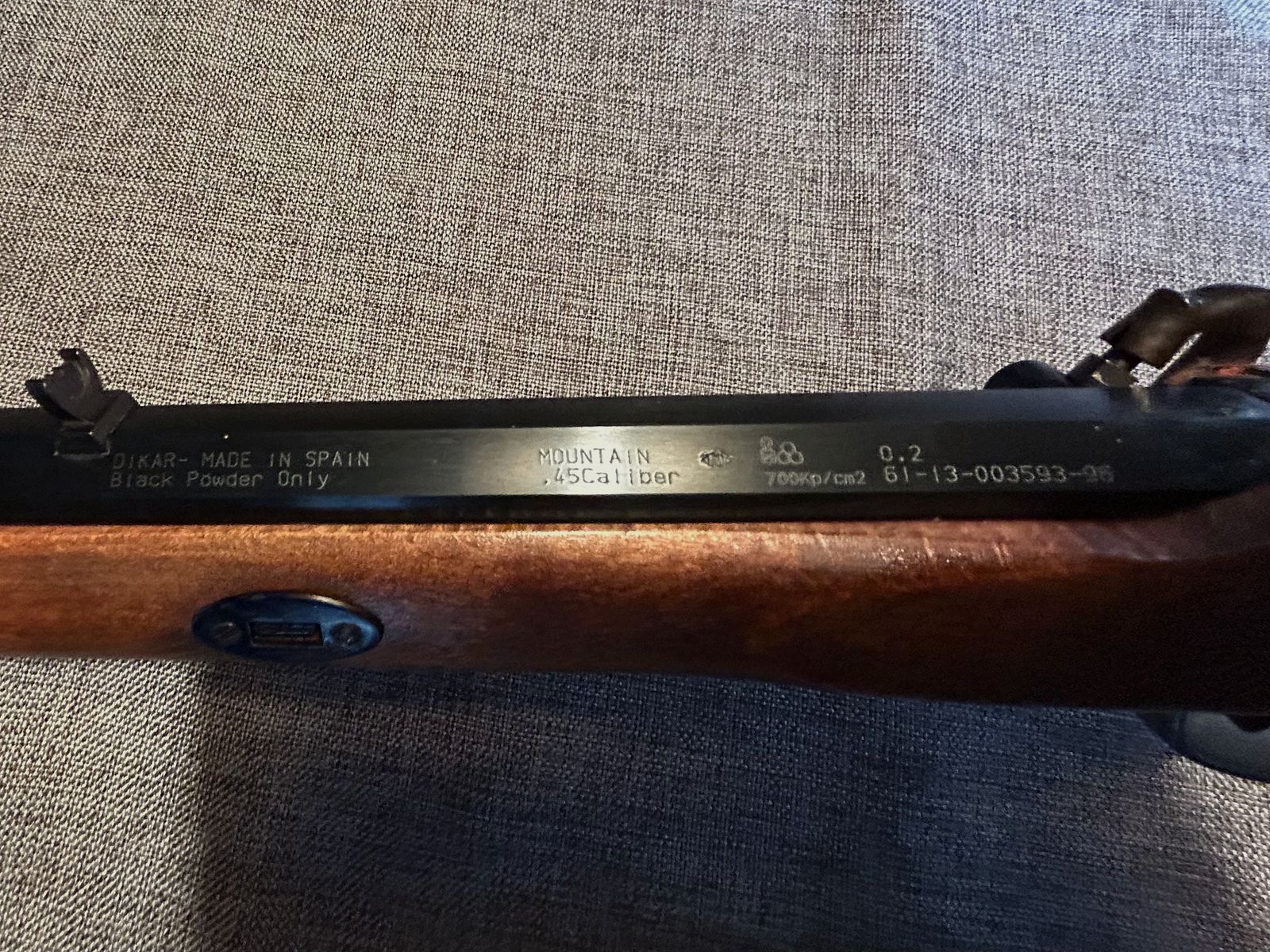 Perkussie Geweer Dikar Mountain kal. .45 ongebruikt