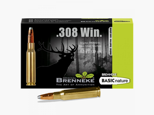 Brenneke .308 Win. 139GR Natura di base 20 cartucce