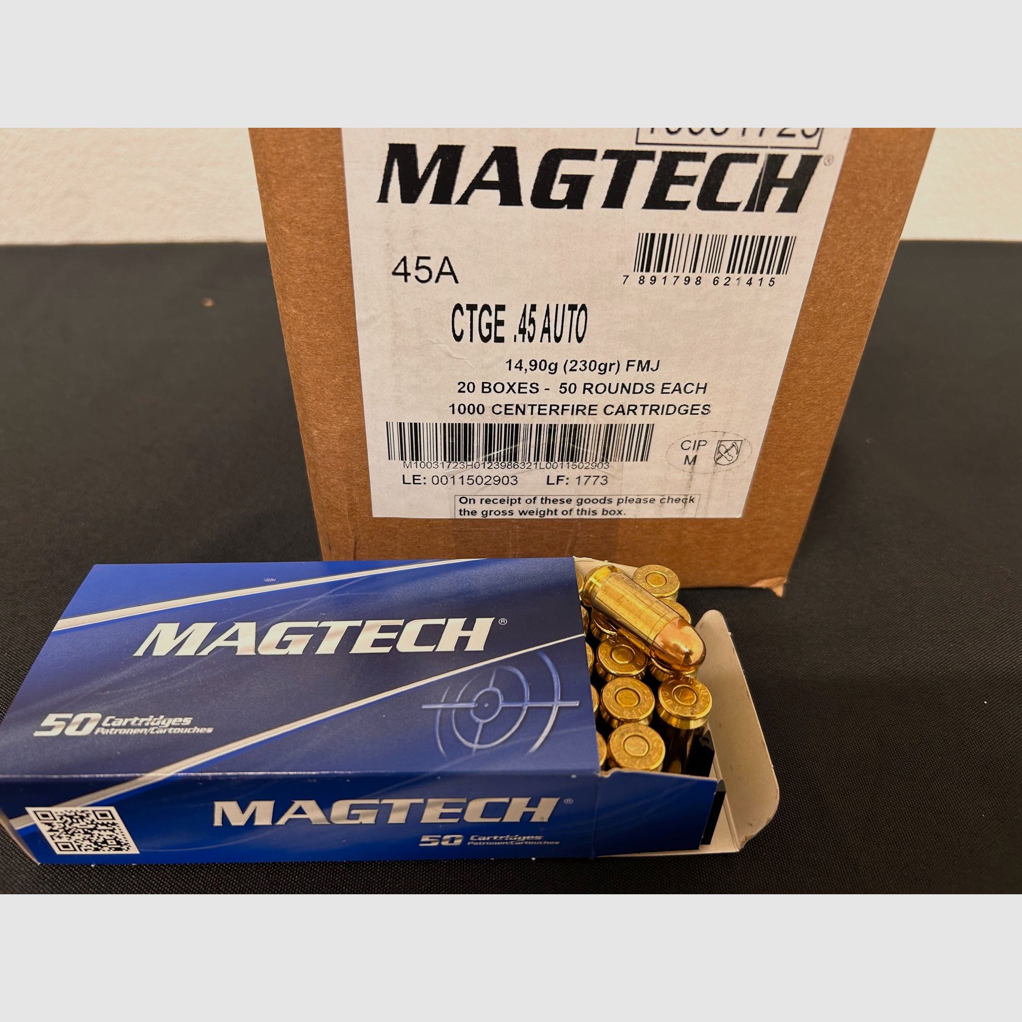 Magtech  .45Auto  .45ACP FMJ 230gr.