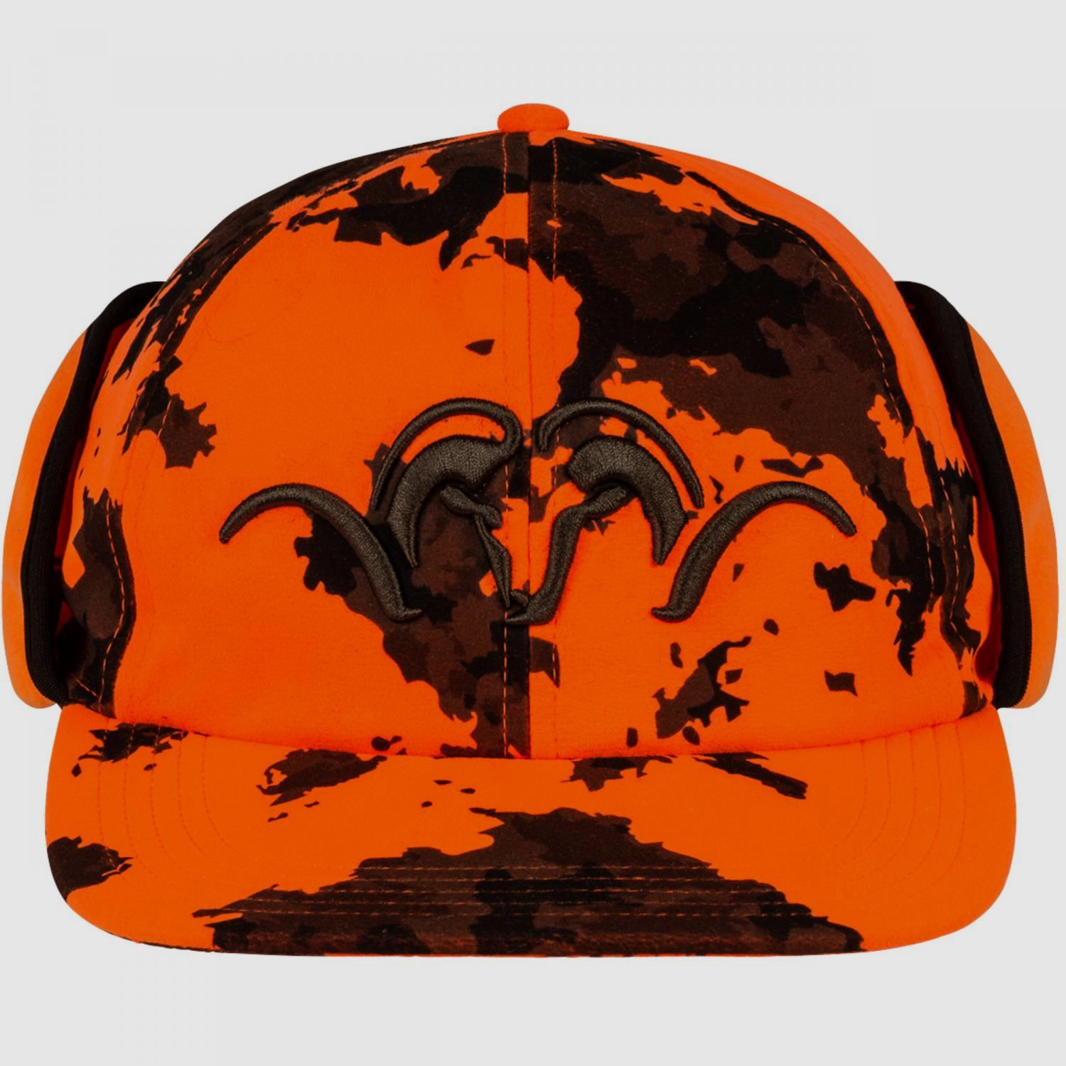 Suede Blaze Orange Insulated Kappe, mit Ohrenwärmern (Camo)