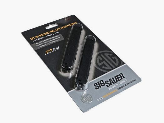 PACK VAN 2 MAGAZINES 16 SCHOTEN VOOR SIG SAUER P226 CO2 4,5