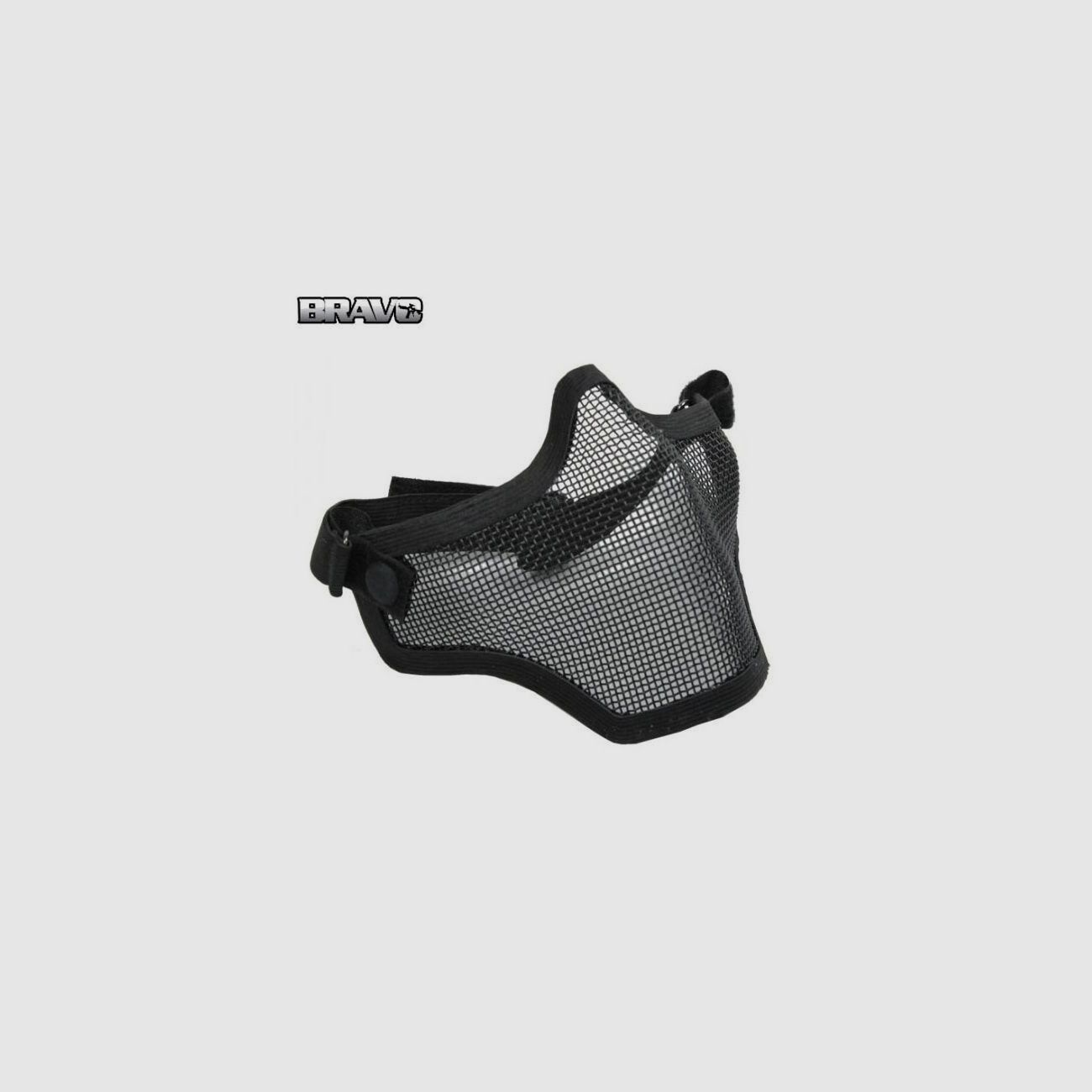 Bravo Tac Gear Strike siatka maska pół czarna