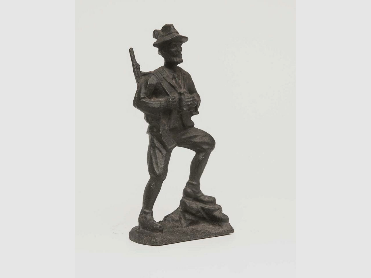 Waidmann Hubertus Jäger Guss Eisen Bronze Kunst Deko