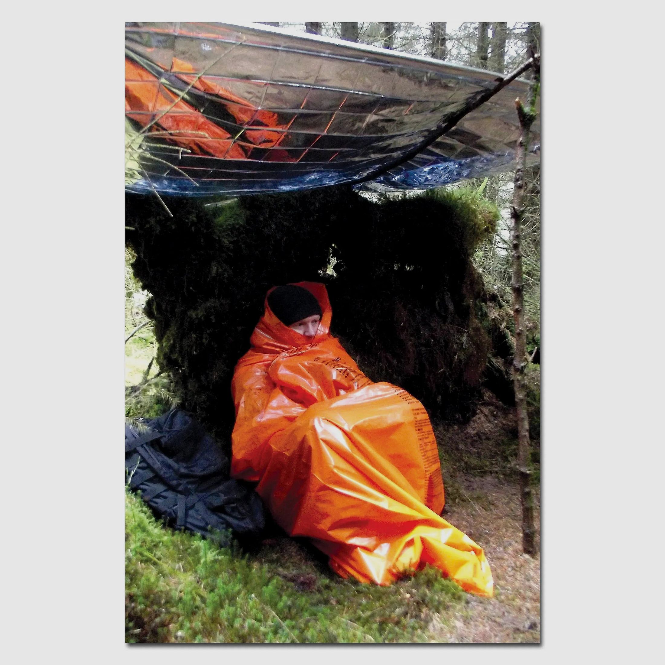 BCB BCB Bedruckter Survival-Sack orange