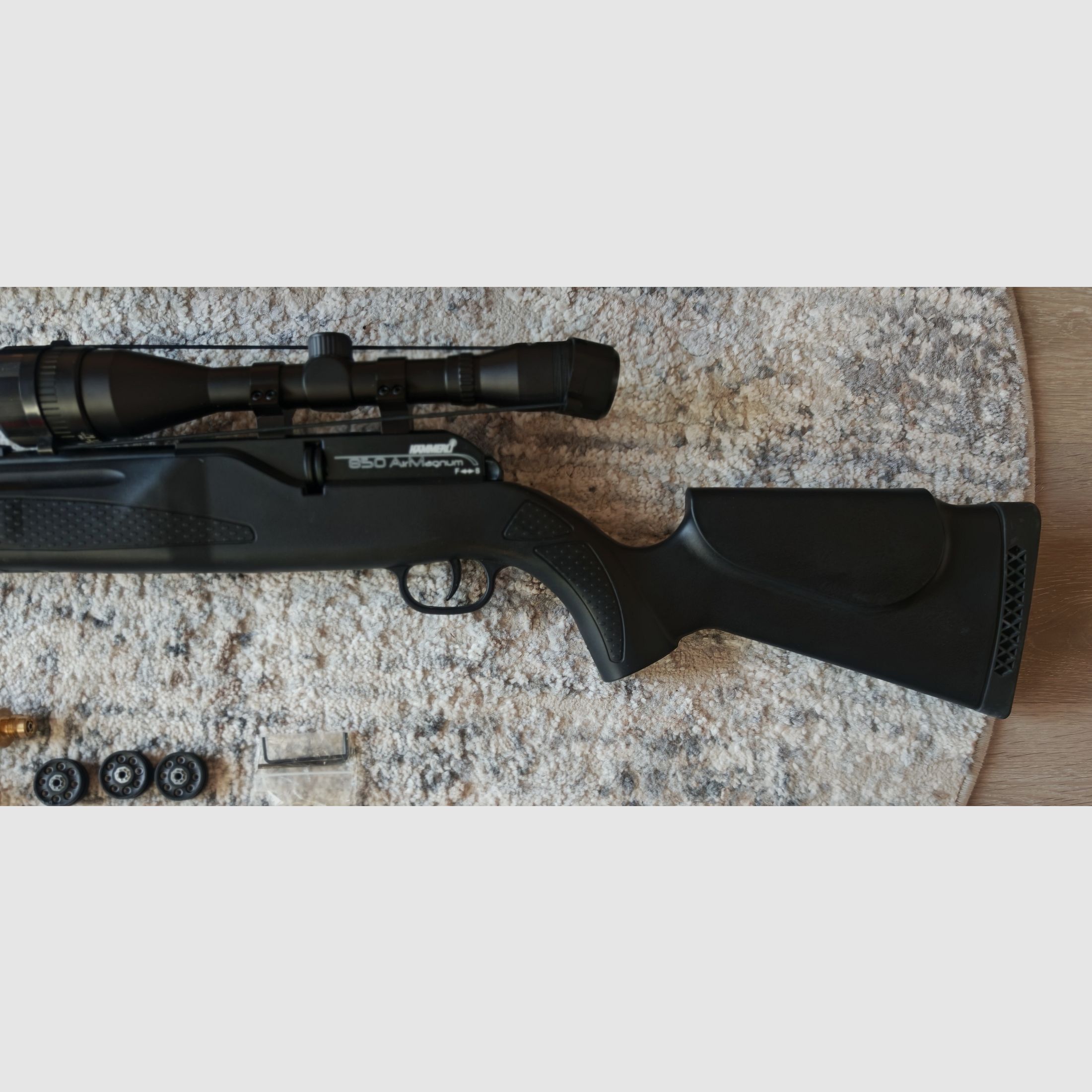 Hämmerli 850 CO2 carabine à air beaucoup d'accessoires, comme neuve !