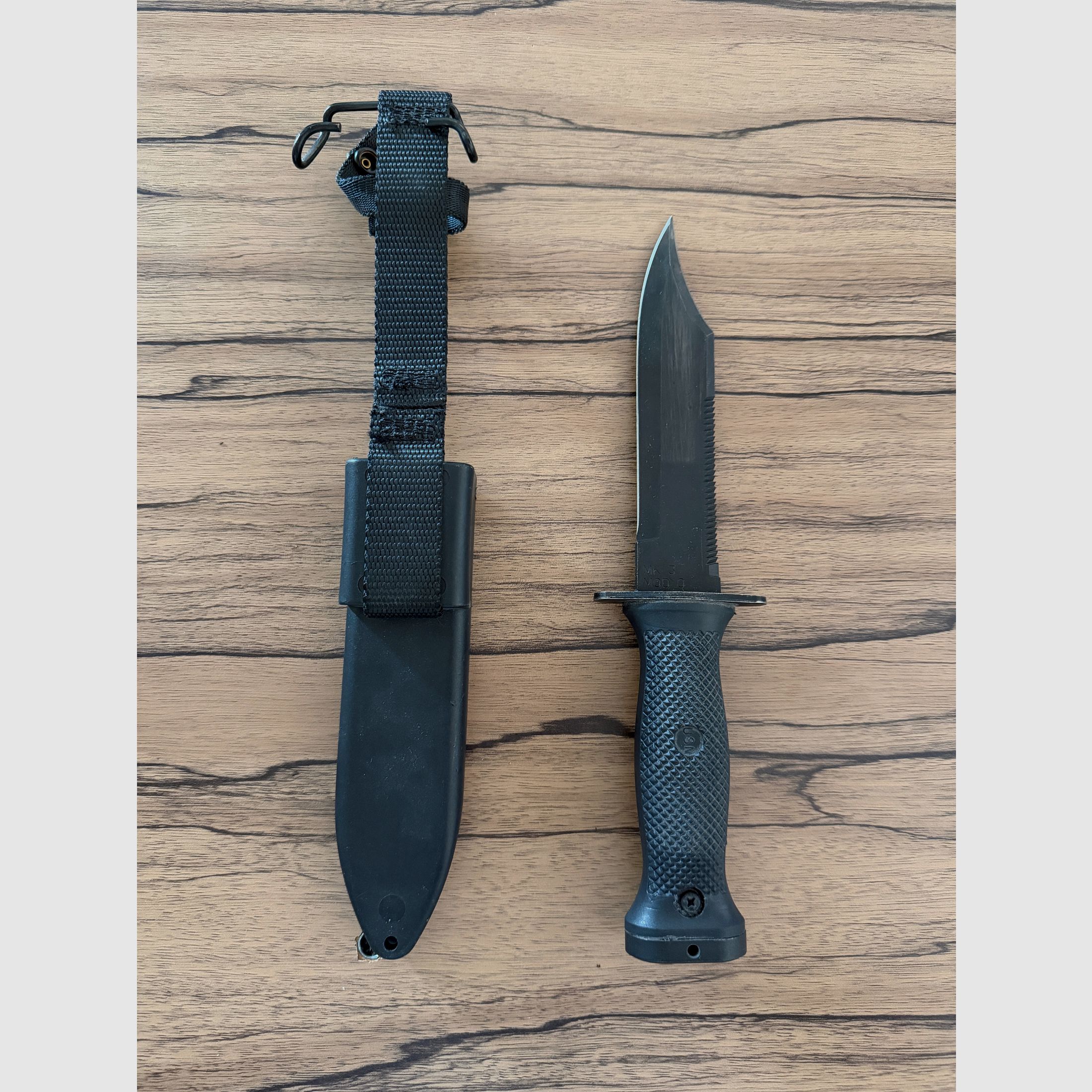 USN MK 3 MOD 0 Kampfmesser mit Originalscheide – sehr guter Zustand
