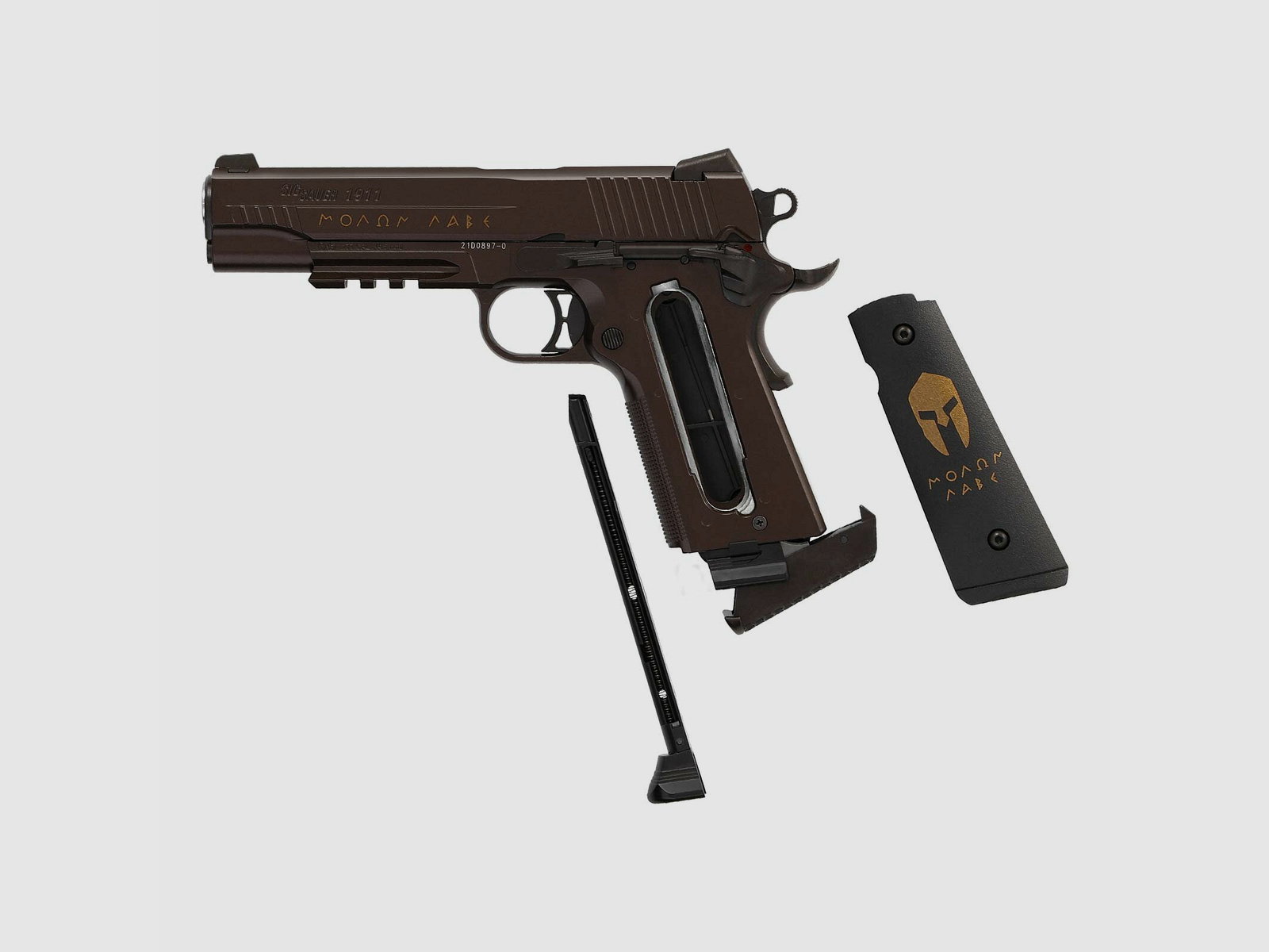 Superset Sig Sauer 1911 Spartan Fullmetal Co2 Pistole Blow Back 4,5 mm BB (P18)