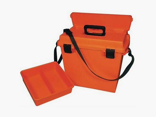 MTM SPORTSMEN'S PLUS TRANSPORTBOX MIT KLAPPDECKEL 19X13X15,1" ORANGE VE:2