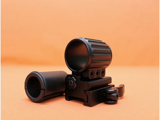 UTG - Leapers UTG QD Flip-To-Side Mounting Ring 27mm (RG-FL27QS) for Picatinny profile BH=22mm/37mm + Spacer for 27mm/1