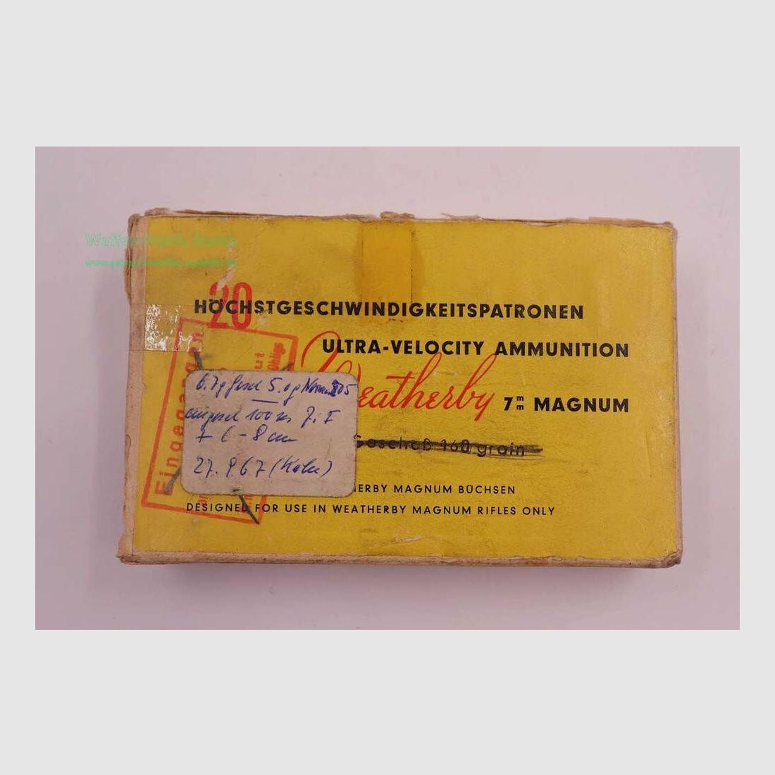 Dynamit Nobel Büchsenpatronen 7mmWeatherbyMagnum