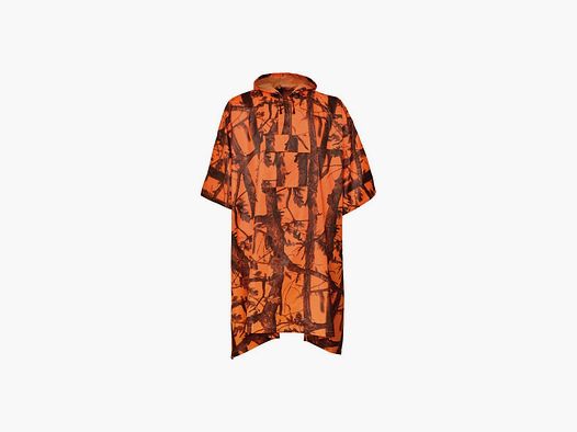 PERCUSIÓN Poncho camo naranja