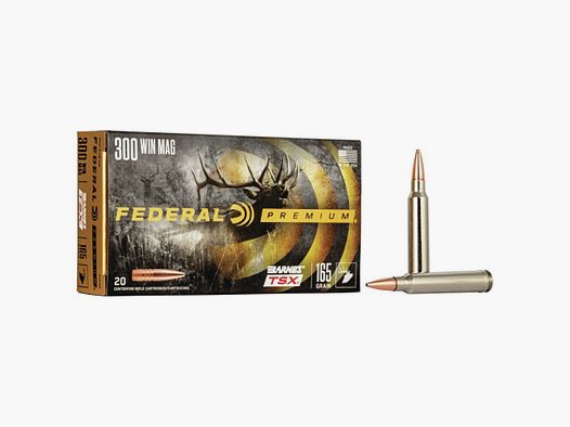 300 Win Mag Federal 165 gr Barnes TSX VE20