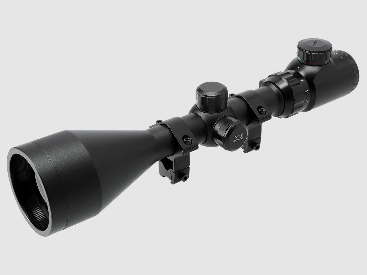 Zielfernrohr Umarex UX RS 3-12x56 DC-FI TacDot Absehen beleuchtet rot grĂĽn inklusive Ringmontagen fĂĽr 11 mm Prismenschiene