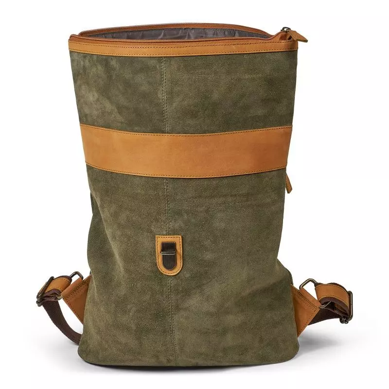 Mochila de Cuero Waidmanns Chester Olive, imagen 2 de 5