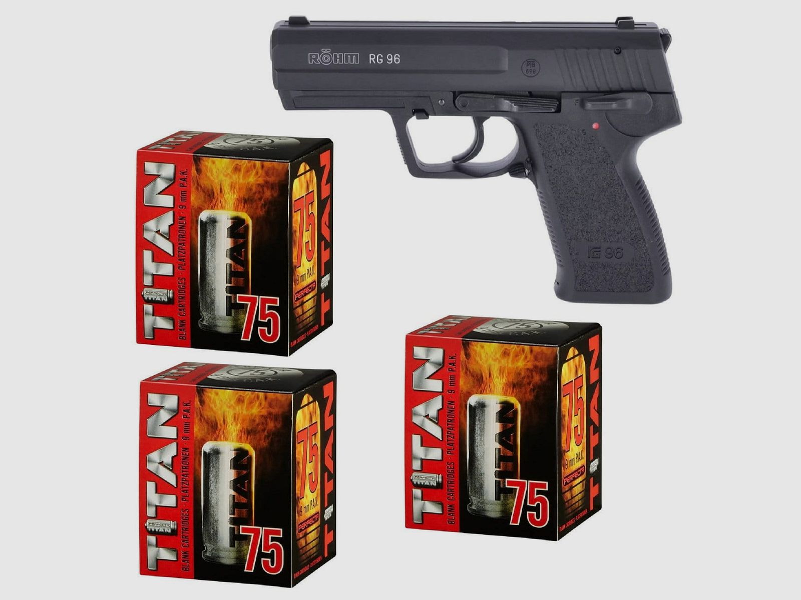 Silvester Set Röhm RG 96 Schreckschuss