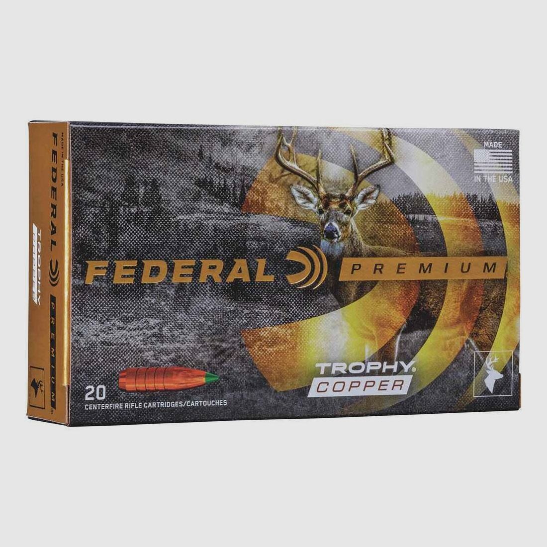 .308 Win. Trophy Copper bleifrei 10,7g/165grs. Federal Ammunition