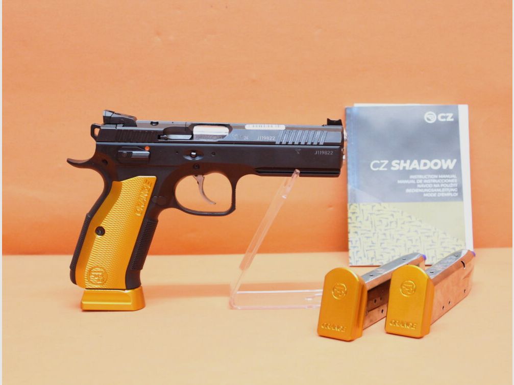 CZUB Ha.Pistolet 9mmLuger CZUB CZ SHADOW2 Orange OR Prêt pour Optiques 119mm Canon/ pour Red Dot Sight CZ75, image 2 sur 8