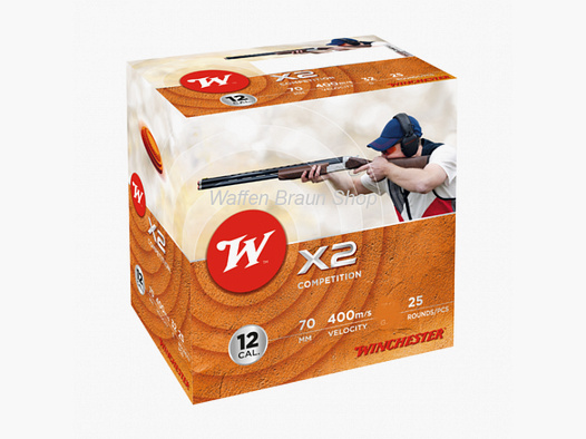 Winchester X2, 12-70, 12mm, 24g, P9, 2,00mm, 25 Stück
