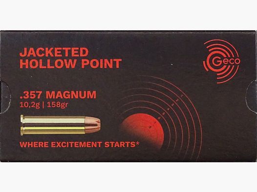 Geco .357Magnum JHP 158grs - 50 Schuss