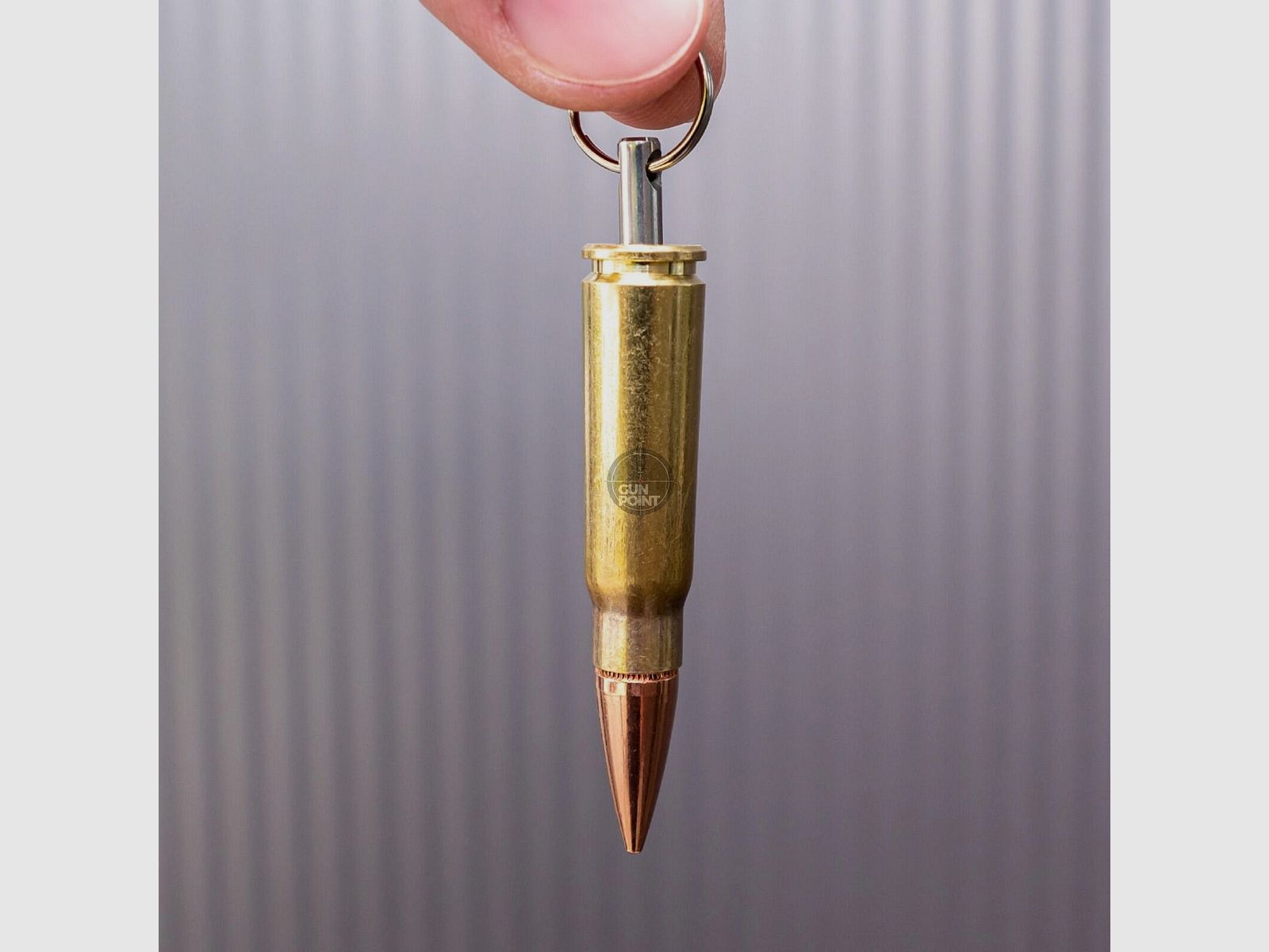 BULLET KEYCHAIN 7.62x39 / AK47 Vollmantel Kupfer