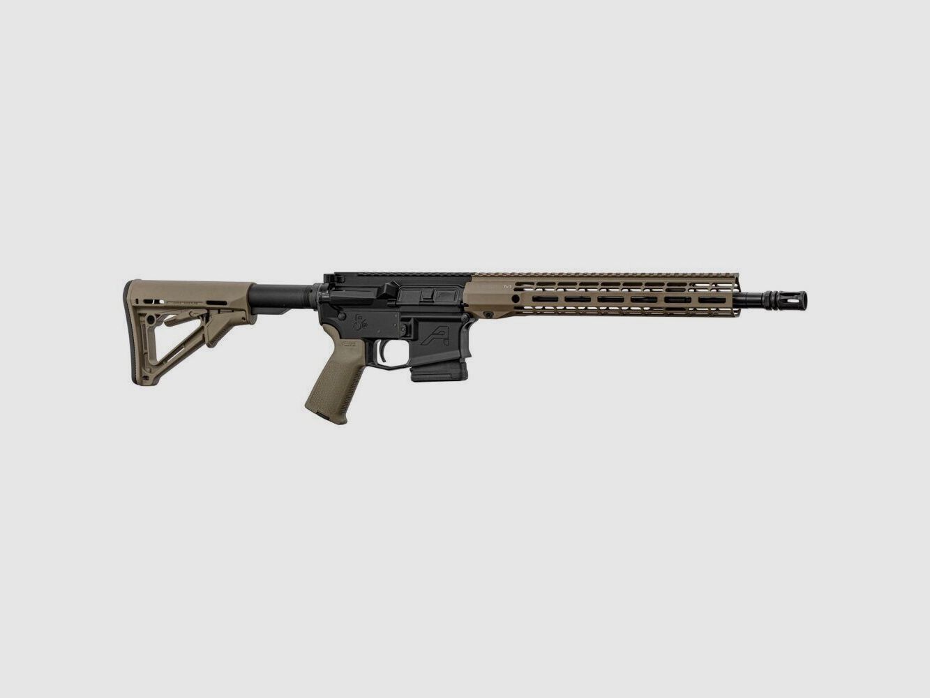 AR15 Aero Precision M4E1 zwart loop 14,5″ Kal. 5,56mm Zwart / FDE, afbeelding 2 van 8