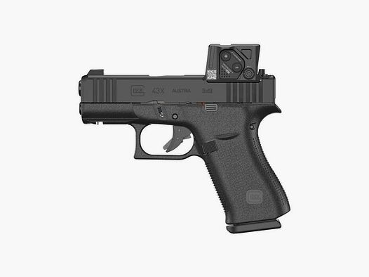 Glock Pistole Combo G43X A-CUT Aimpoint COA 9 mm Luger, Subcompact Slimline