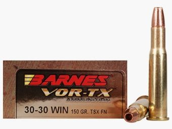 Barnes VOR-TX .30-30 Win. 150GR TSX Flat Nose 20 cartouches