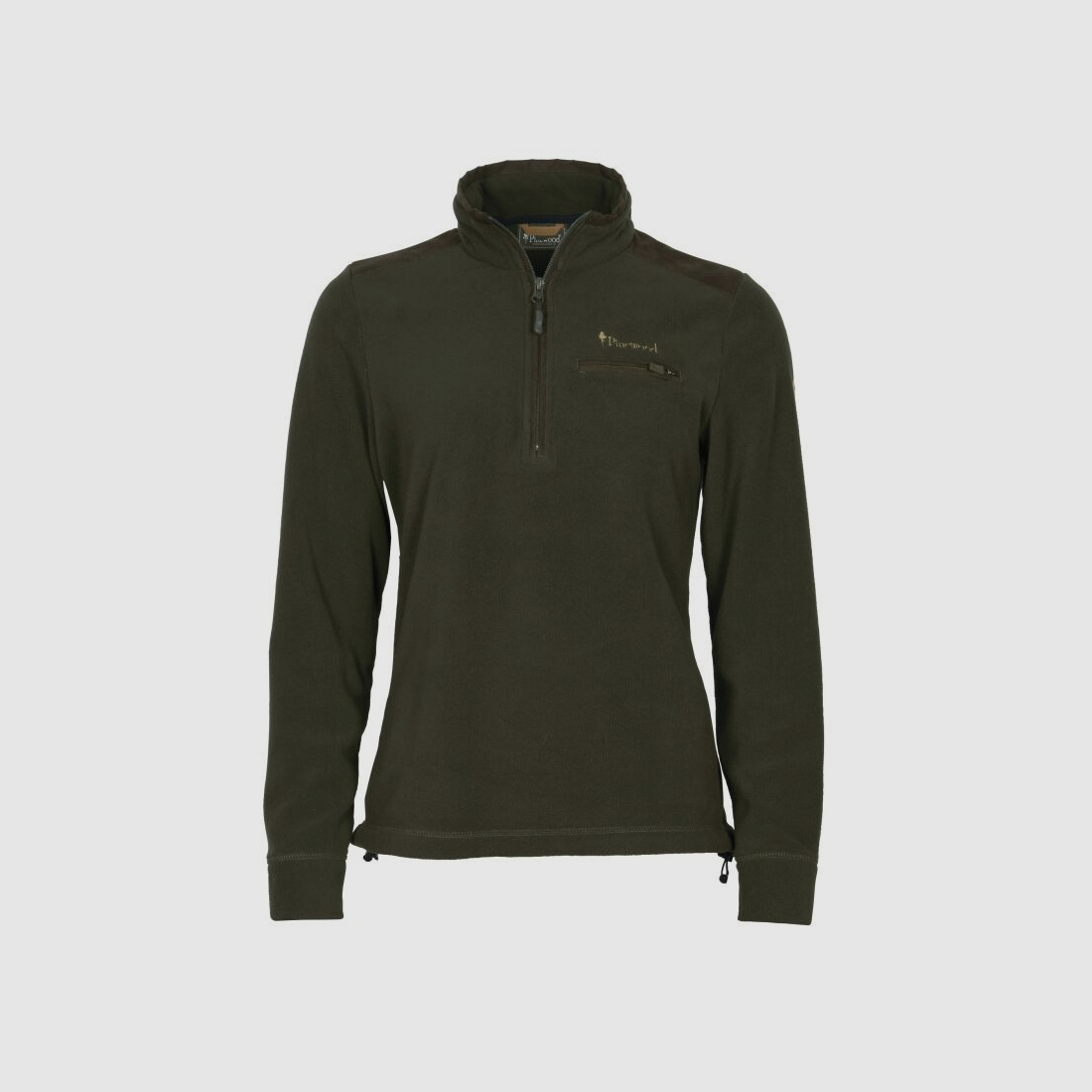 Pinewood Damen Fleecepullover Smaland Hunters Half-Zip H.Brown