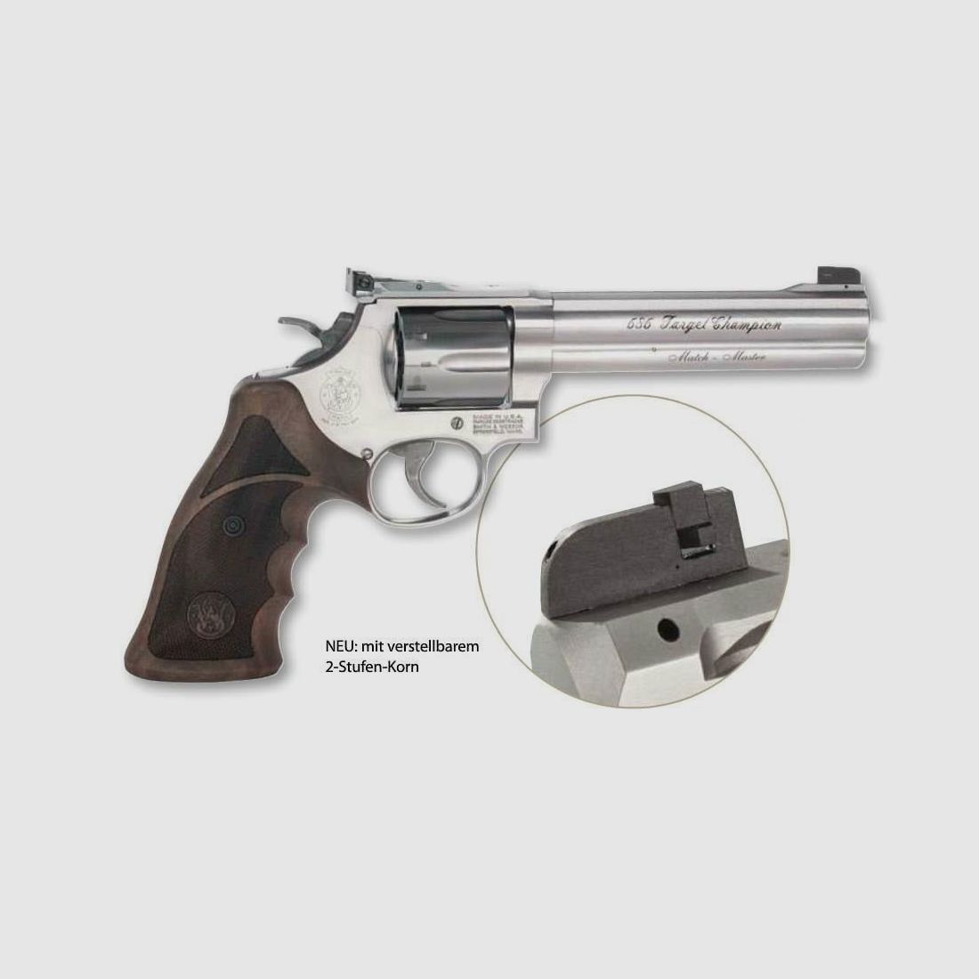 S&W 686 Target Champion Match Master Revolver matt .357 Mag