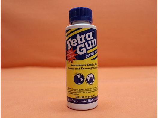 Tetra Gun Tetra Gun Copper Solvent (501iG) 120ml Flasche Konzentrierter Kupfer, Blei, Tombak und Kunststoff Entferner