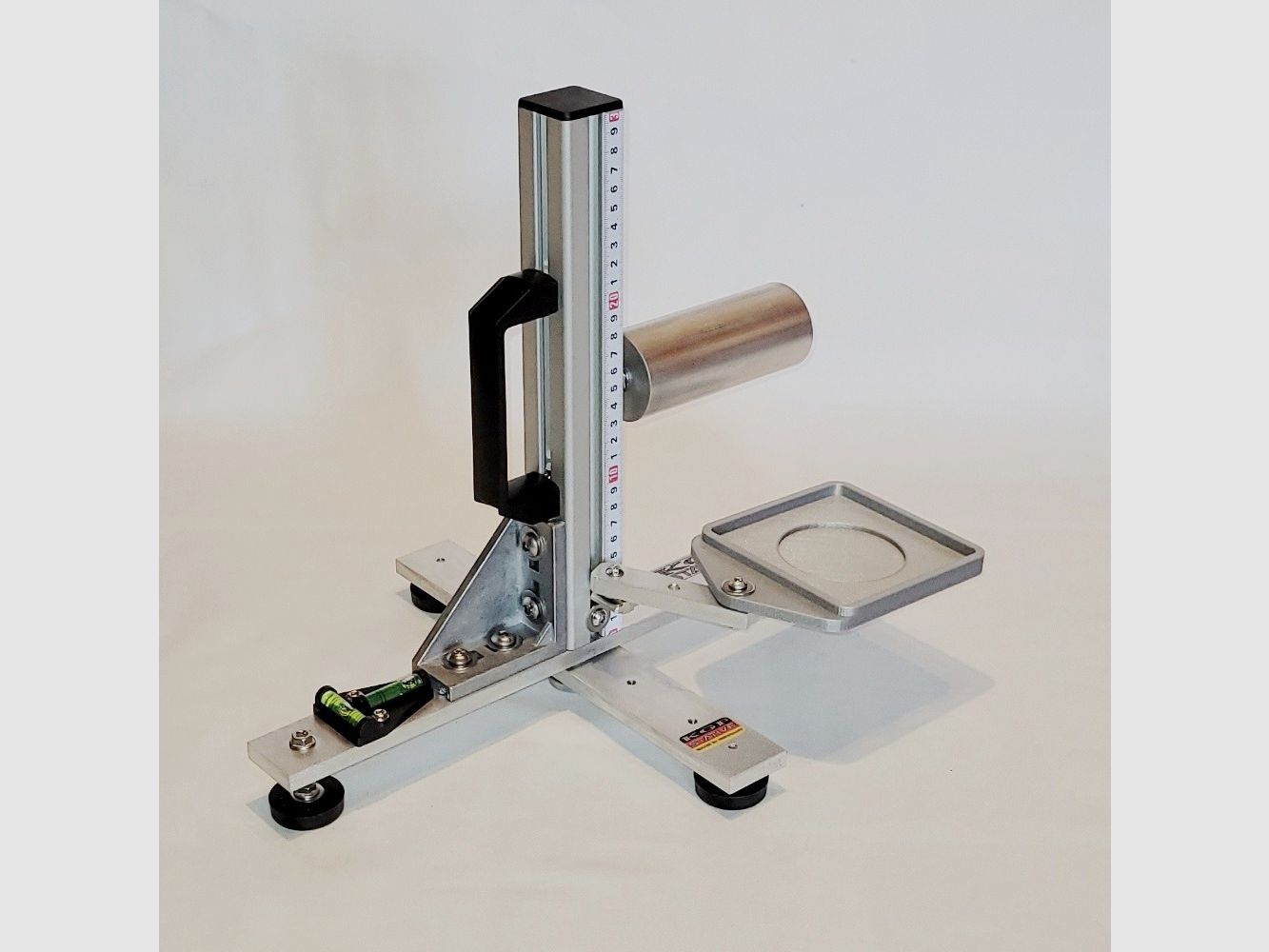 KGF Auflagestativ - Auflageständer Alu X-300-Ultimate klappbar mit Buchenholz-Auflage, Waage, Griff, Maßband + Munitionshalter