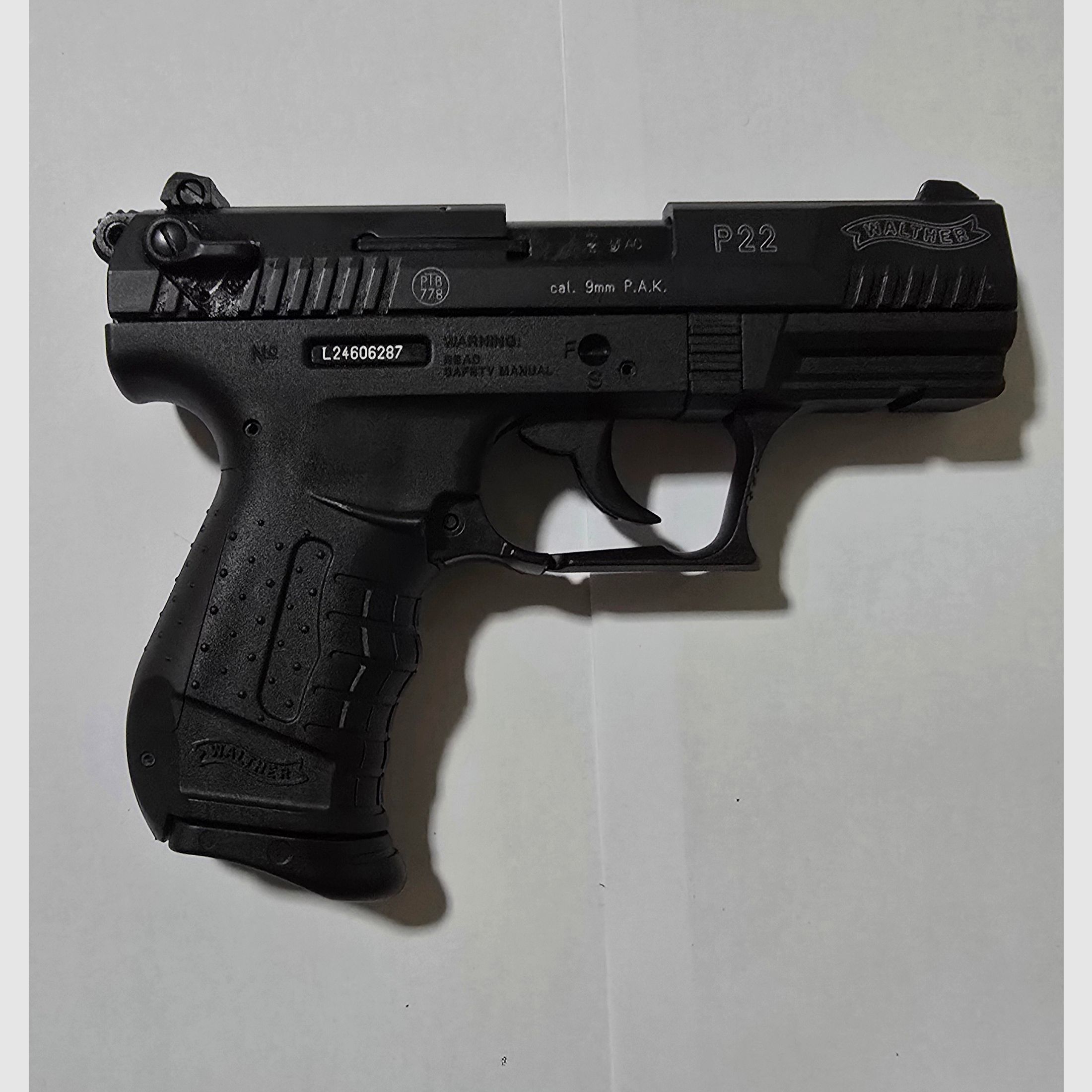 Walther P22 Classic altes Modell 9mm PAK Schreckschuss