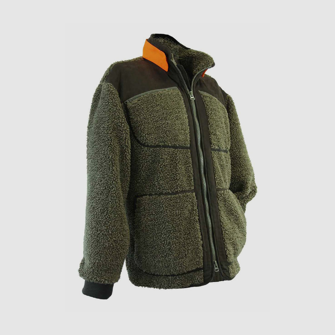 AKAH Faserpelzjacke Grün