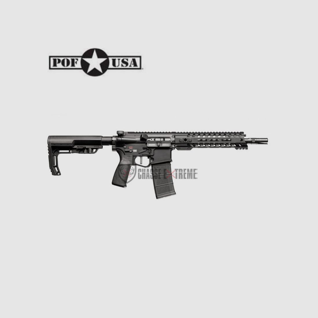 Carabine PATRIOT ORDNANCE FACTORY Renegade Plus 10,5'' DGI ADJ Cal 223 Rem Noir