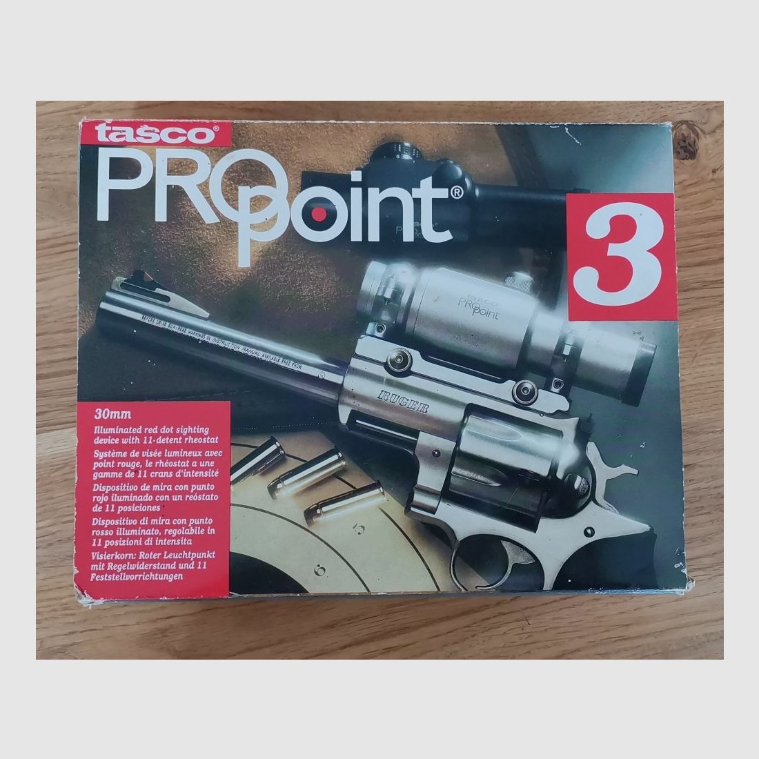 Tasco Pro Point 3, roter Punkt Leuchtpunkt, 30mm