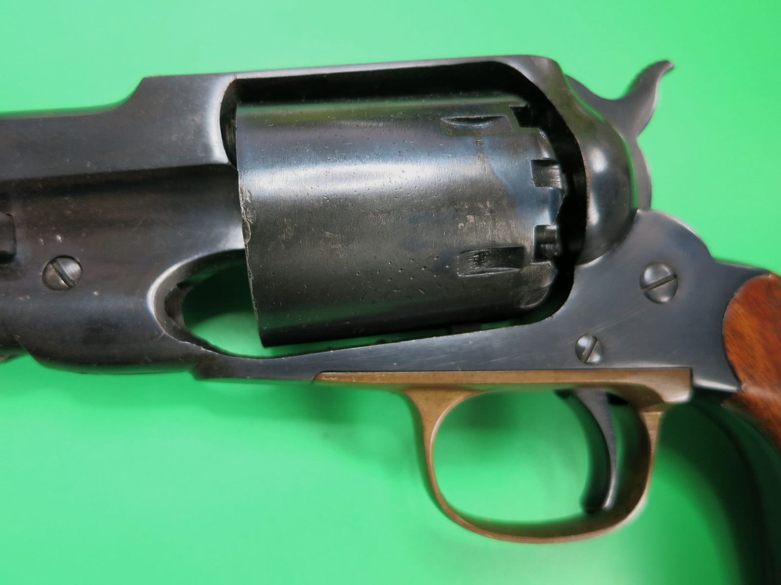 Revólver de percusión, E.N. Santa Bárbara, Nuevo Modelo Ejército 1863, calibre .44 BP, cañón de 8" #50