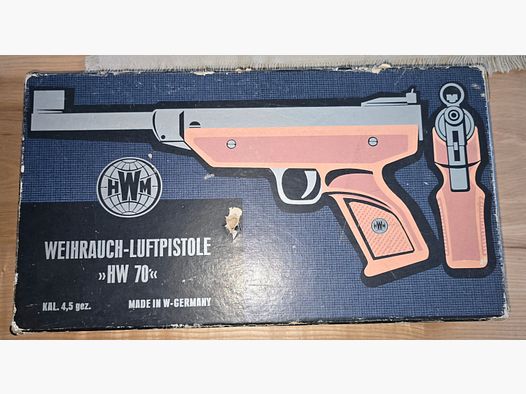 Air pistol including original packaging Weihrauch HW 70 w.NEW