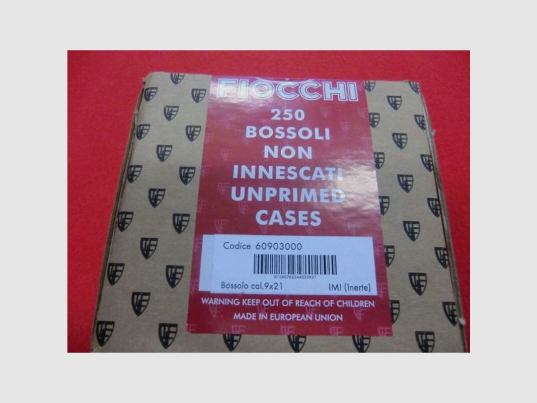FIOCCHI CARTUCHOS 9X21 CONF 250 PZ
