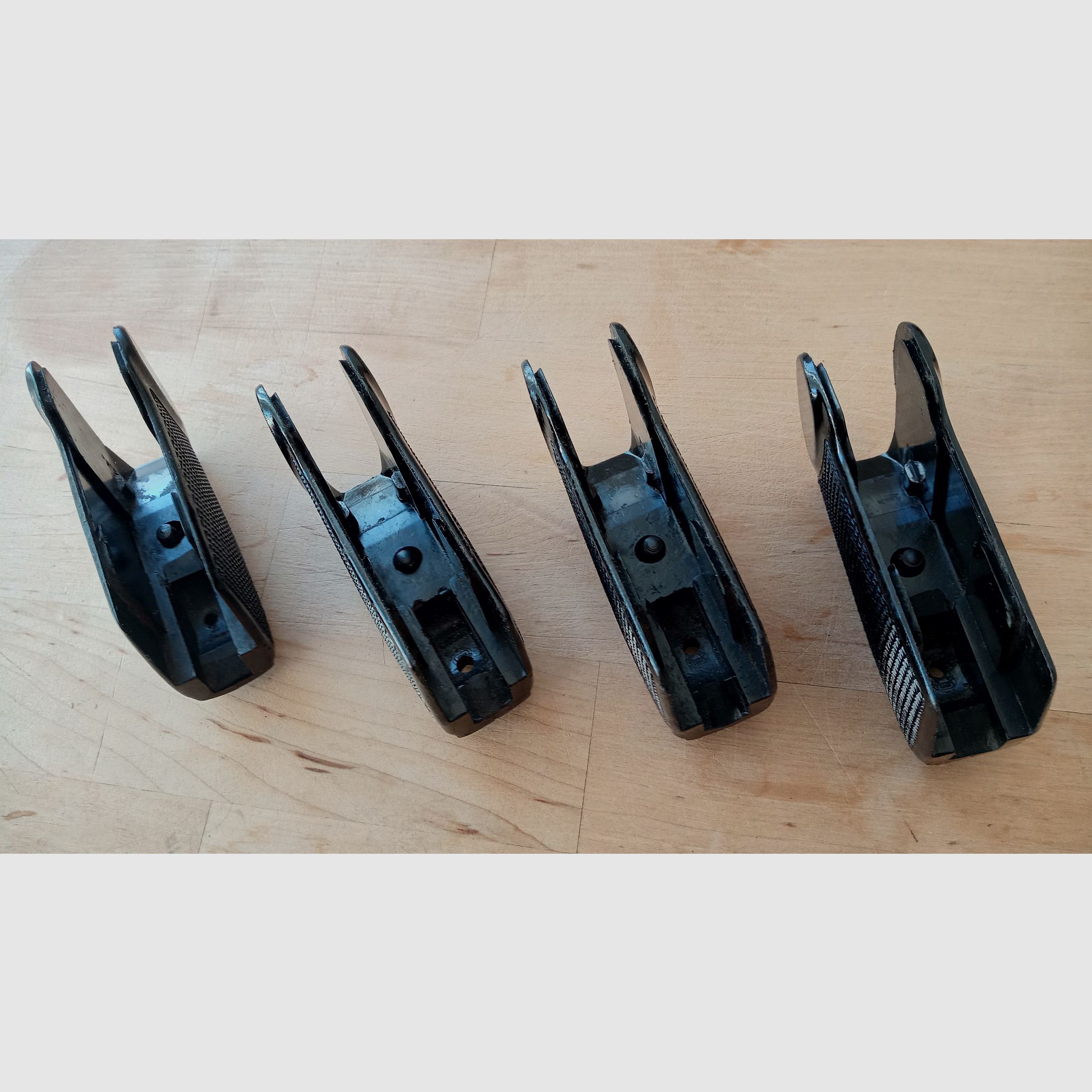 Black Bakelite grip panels for DDR police pistol-M incl. screw / Vintage grip for East German Makarov // 8 rounds PM 9x18