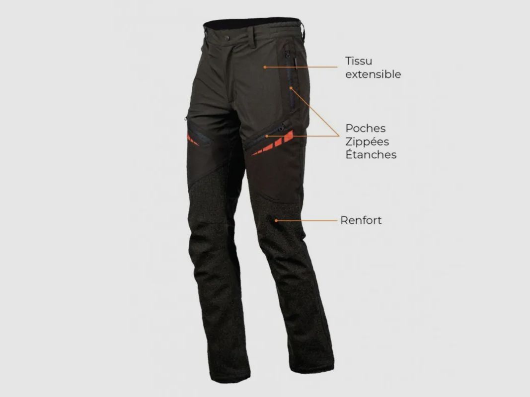 Pantaloni Softshell New-Tech Verde - Versatili e Resistenti, immagine 3 di 6