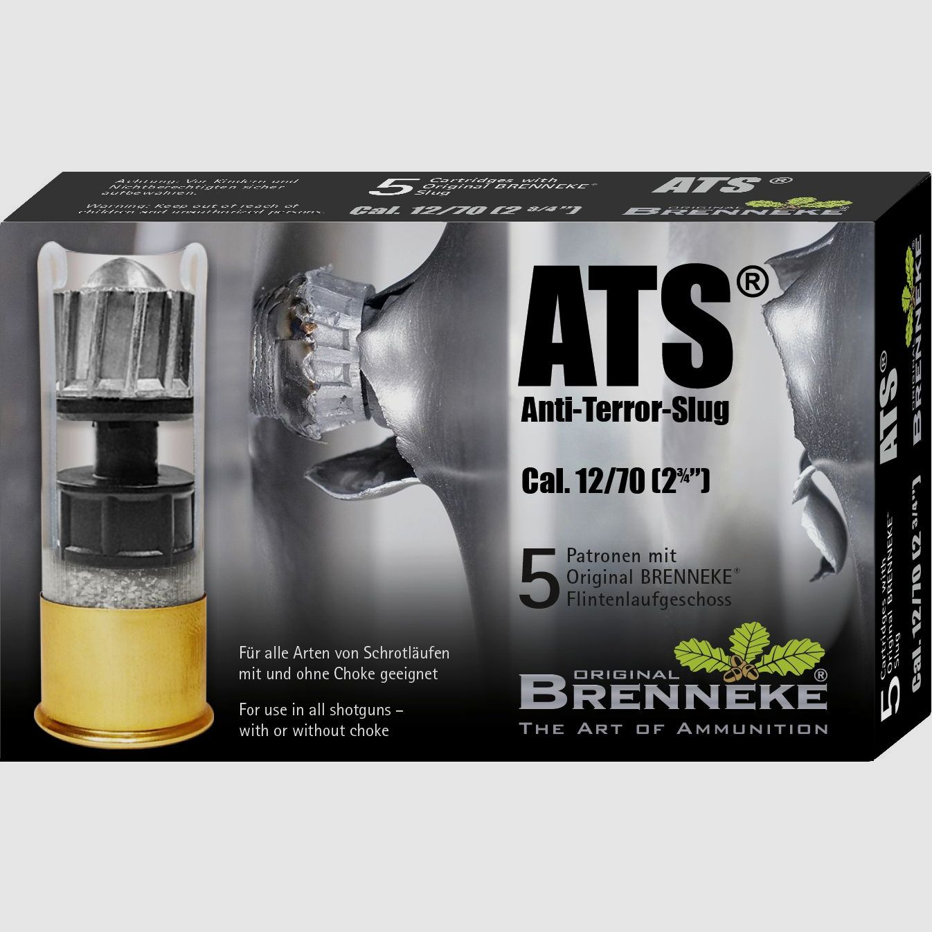 Brenneke – Anti-Terror Slug / Cal. 12/70 / 27,5g / 5 pcs., image 1 sur 4