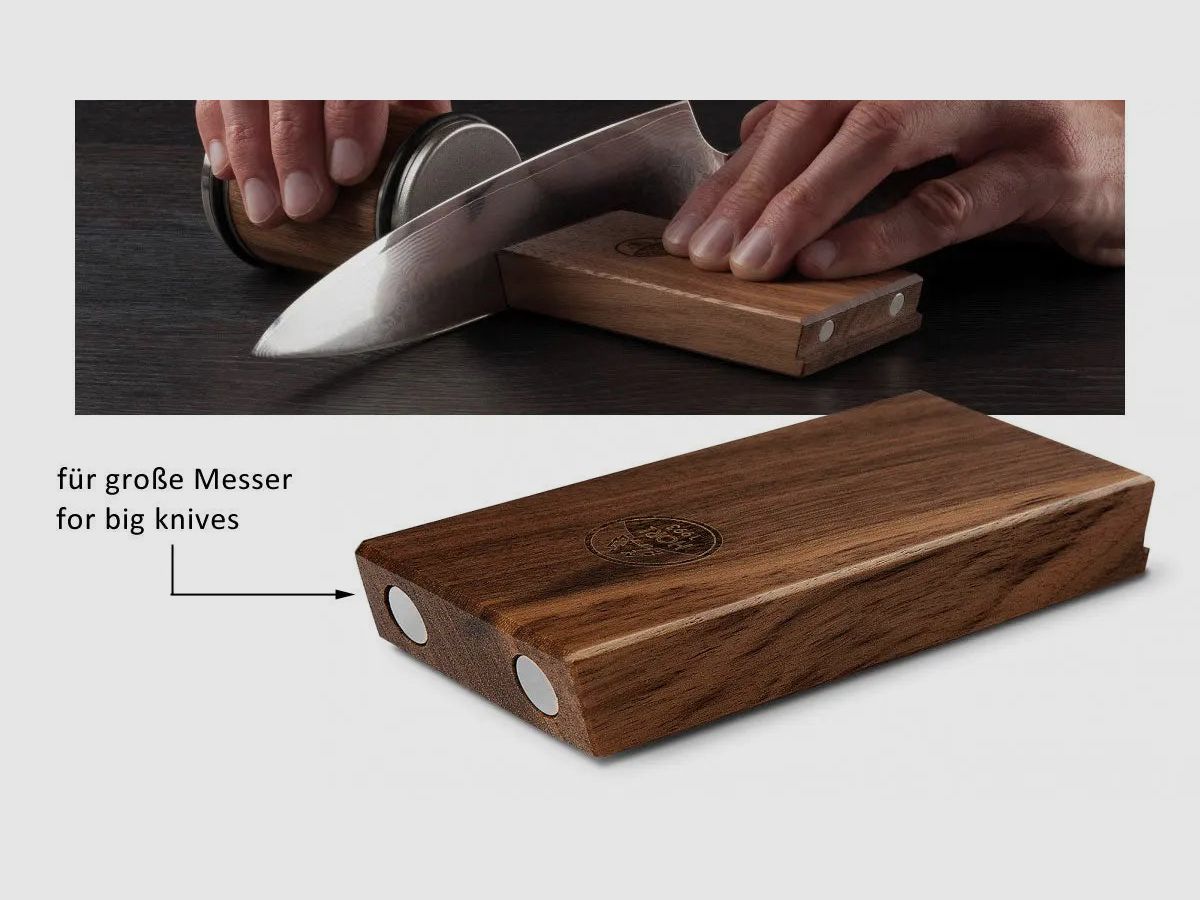 HORL Roll Sharpener Walnut & Magnet Sharpening Guide (RSN-SET)