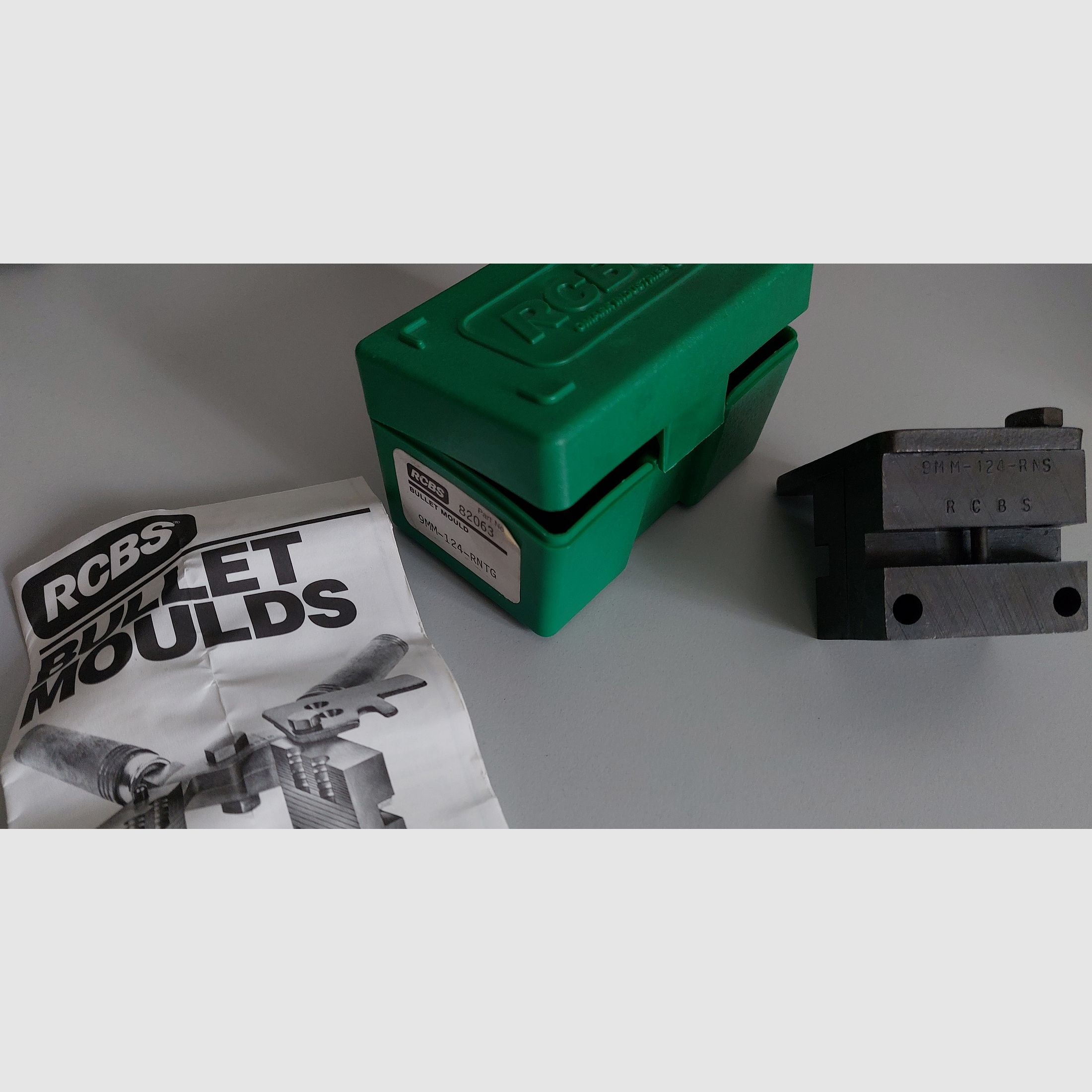 RCBS 9mm-124-RNS 2-fach Kokille Doppelgießkokille