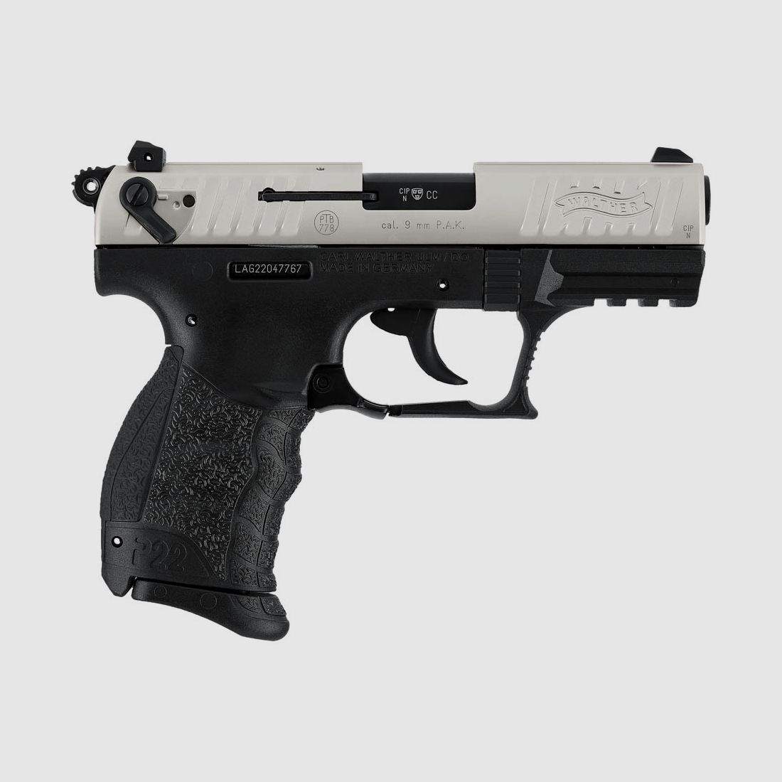Umarex 308.02.21 Walther Schreckschusspistole P22Q NKL 9mm PAK Bicolor Quick Defense