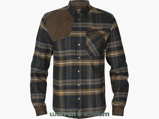 Härkila Hemd Jarne Shooting L/S  Dark olive