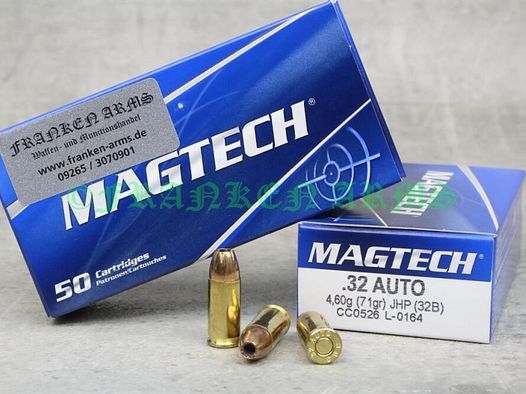 Magtech	 7,65 Browning JHP 71gr. 4,6g 50 Stück Staffelpreise
