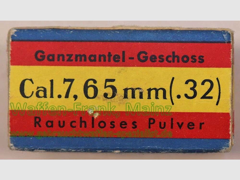 Geco - Fürth Pistol Cartridges 7.65 mm/.32 ACP