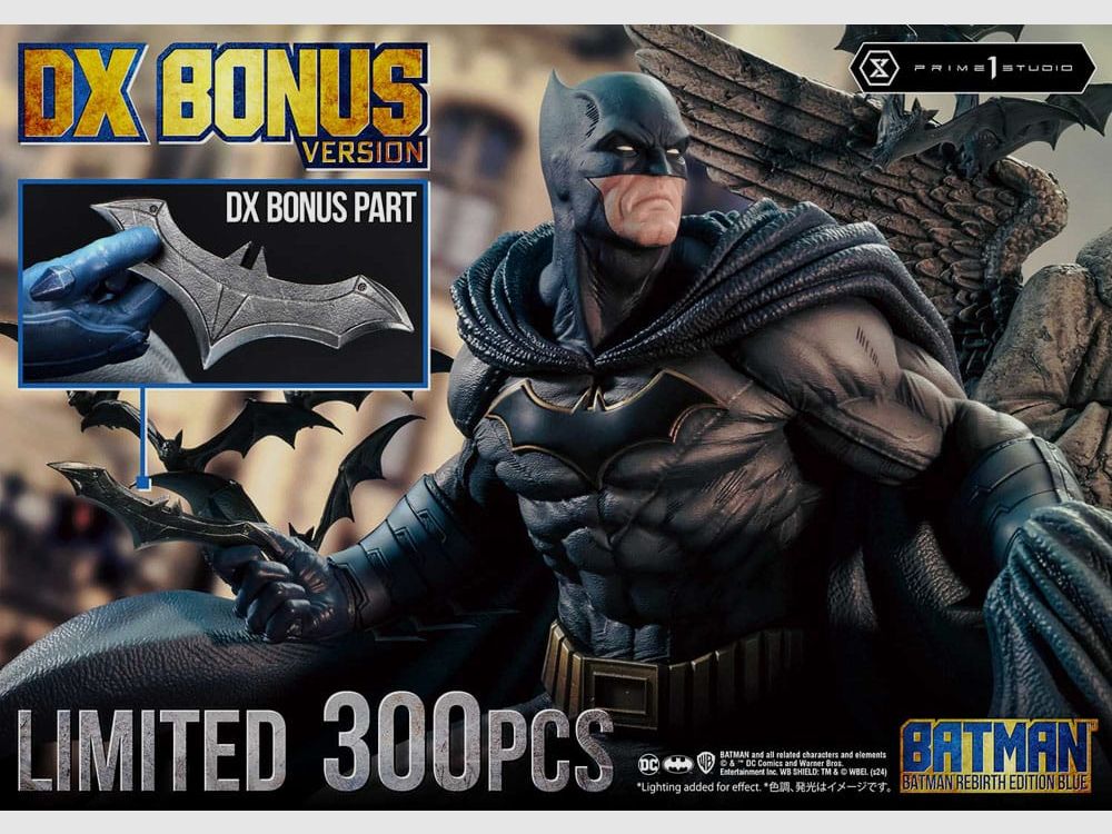 Batman Ultimate Premium Masterline Series Statue 1/4 Batman Rebirth Edition Blue Deluxe Bonus Version 71 cm | 43371