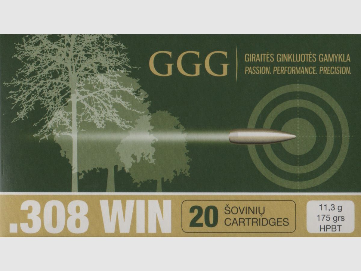 GGG .308Win Sierra BTHP 175grs/11,3g