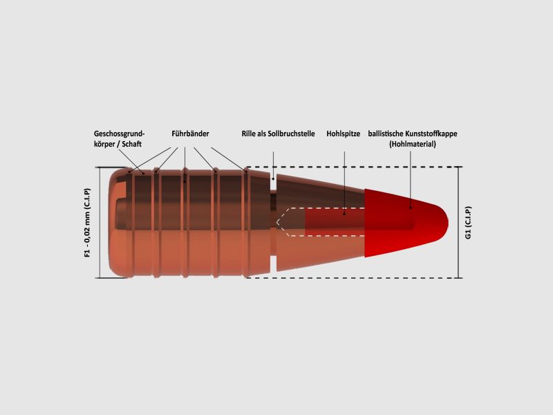 SAX .30-06 Springfield KJG-SR (8.0 g/123.5 gr) - 20 Schuss Büchsenpatronen